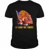 Flower Flag In God We Trust Red Dachshund Shirt Classic Men's T-shirt