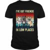 French Bulldog Dog I’ve Got Friends In Low Places Shirt Classic Men's T-shirt