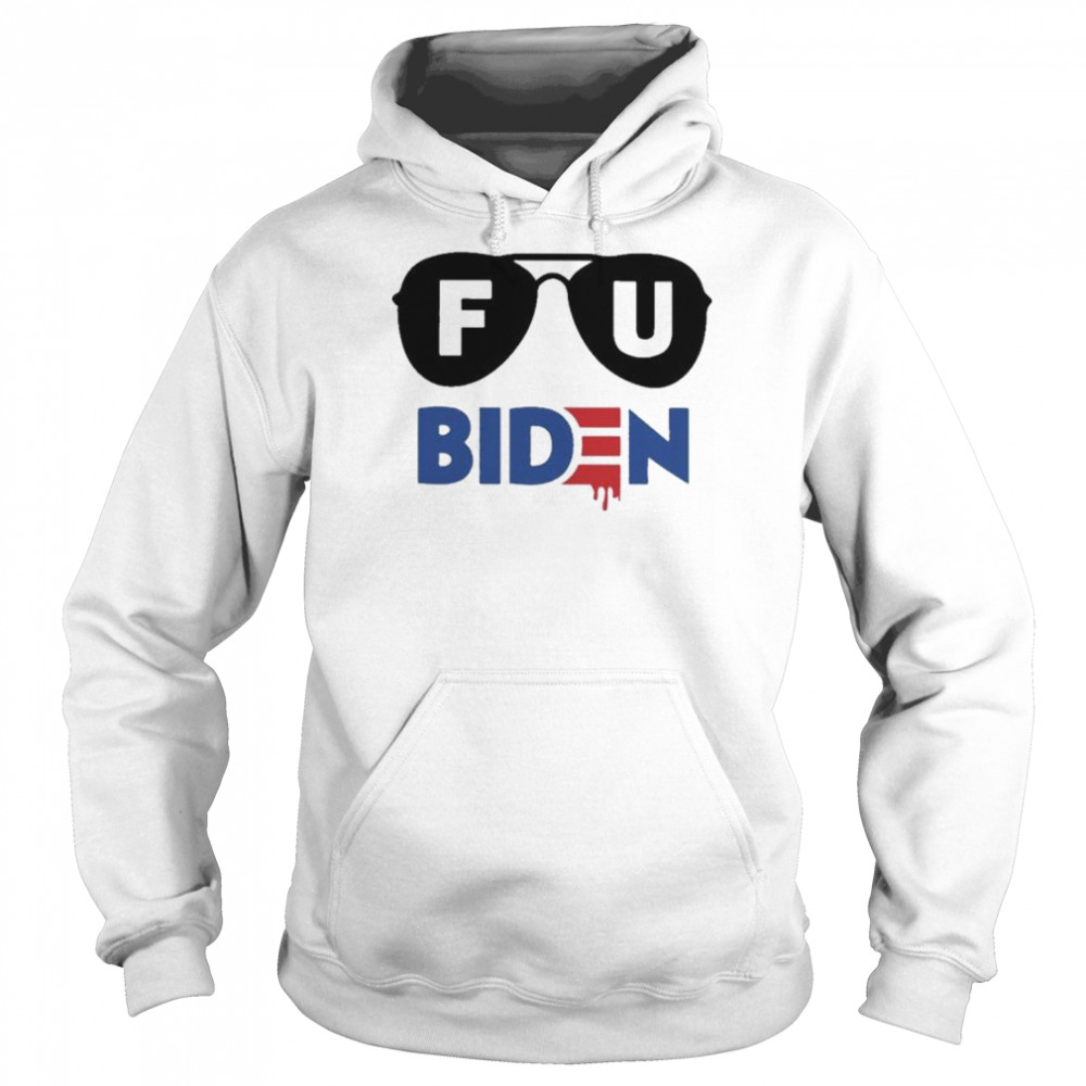 Glasses Fuck Biden  Unisex Hoodie