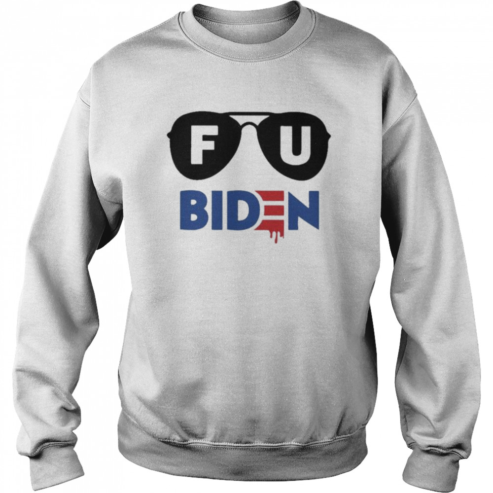 Glasses Fuck Biden  Unisex Sweatshirt