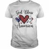 God Bless America Patriotic USA Flag Colors For Christians Shirt Classic Men's T-shirt