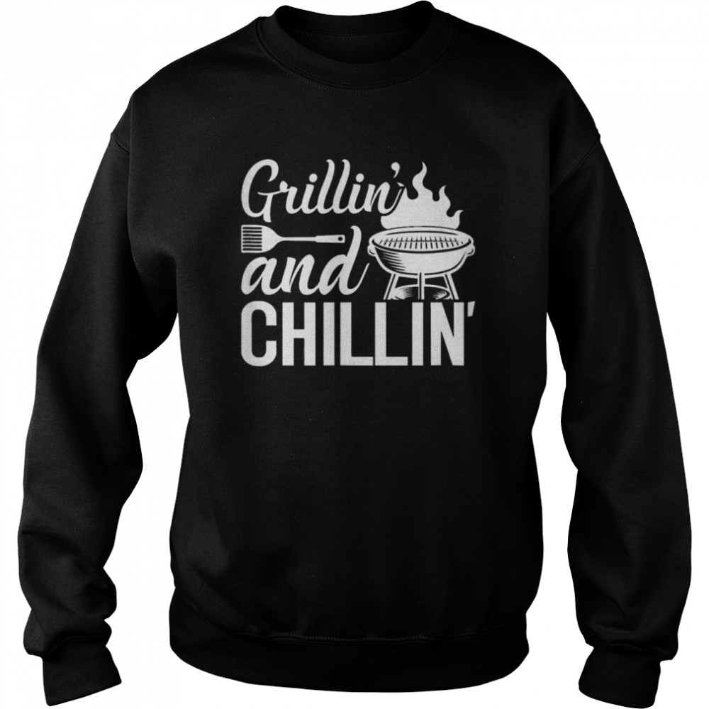 Grilling And Chilling Vintage Barbecue Grilling Shirt Unisex Sweatshirt