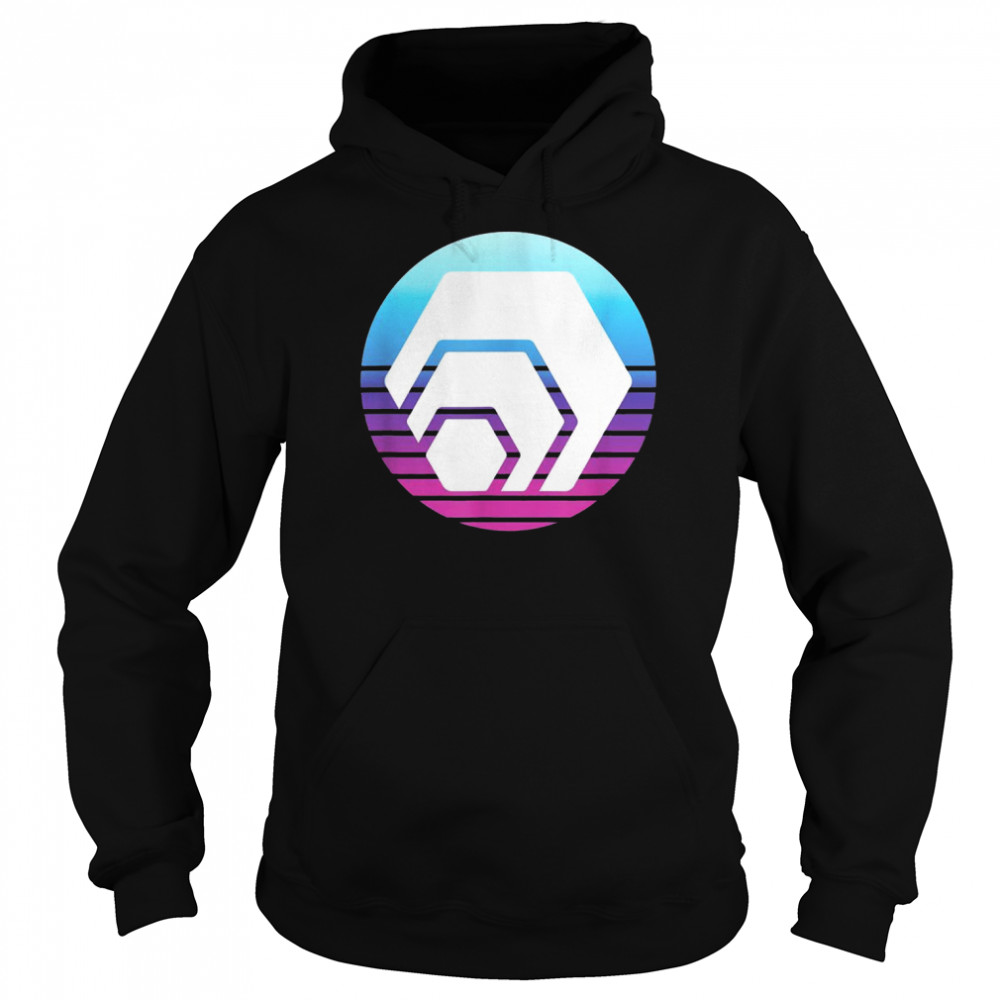 HEX Crypto Logo Modern Trader Staker Digital Cryptocurrency Shirt Unisex Hoodie