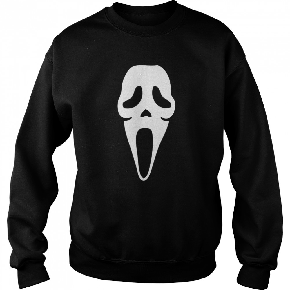 Halloween Ghost Spooky Face Scream Mask Face Shirt Unisex Sweatshirt