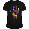 Hand Tie Dye Autism Puzzle Piece Autism Awareness Shirt Classic Men's T-shirt