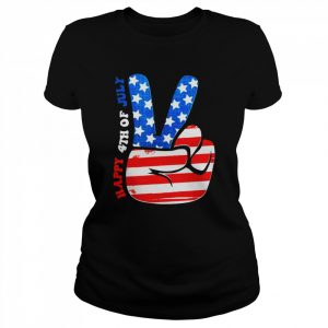 Happy 4th of July America Rockin’ Sign Celebrating Freedom T-Shirt Classic Women's T-shirt