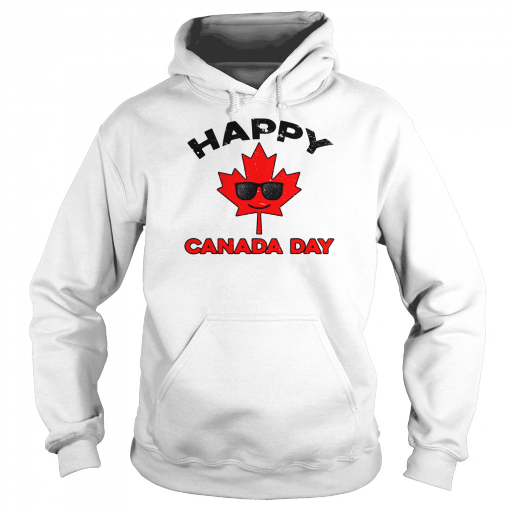 Happy Canada Day Maple Leaf Canada Day Shirt Unisex Hoodie