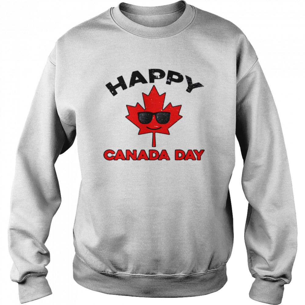 Happy Canada Day Maple Leaf Canada Day Shirt Unisex Sweatshirt