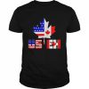 Happy Canada Day USA Pride US Flag Day USEH Canadian  Classic Men's T-shirt