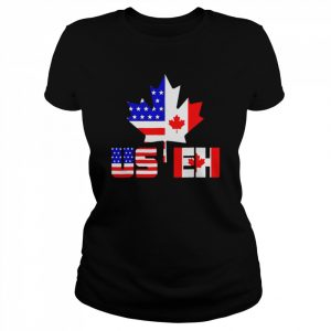 Happy Canada Day USA Pride US Flag Day USEH Canadian  Classic Women's T-shirt