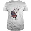 Happy Independence Day Usa Flag Freedom Butterfly Shirt Classic Men's T-shirt