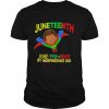 Happy Juneteenth Is My Independence Day Super Hero Black Boy T-Shirt Classic Men's T-shirt