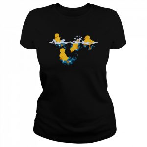 Happy Splashing Ducklings Animal Lovers Duck  Classic Women's T-shirt