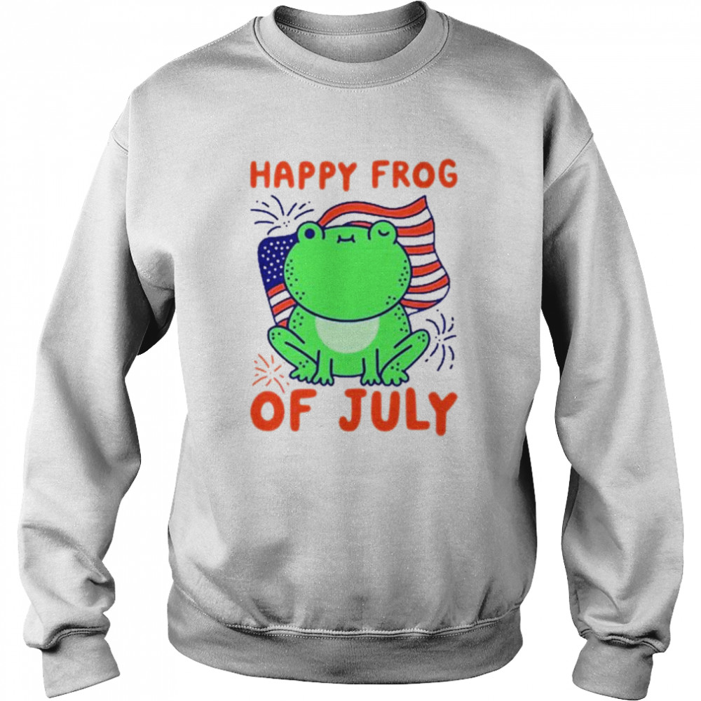 Happy frog of july  Unisex Sweatshirt