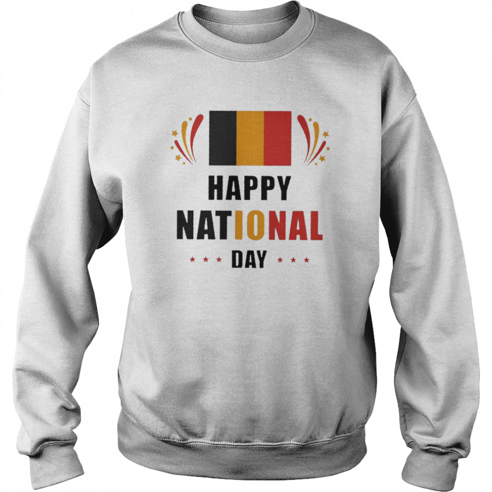 Happy national Belgium day  Unisex Sweatshirt