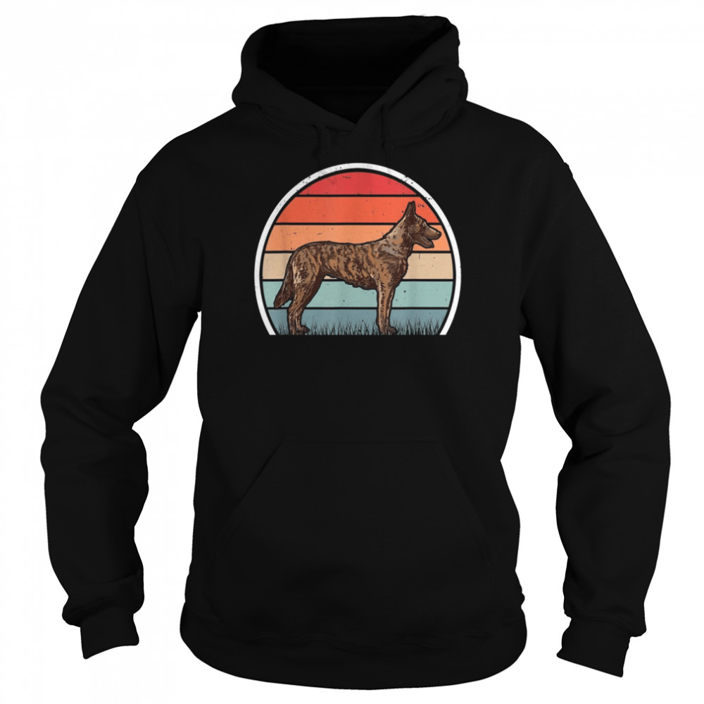 Hollandse Herder Retro Vintage Dutch Shepherd Dog Shirt Unisex Hoodie