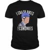 I Crash Bikes and Economies Joe Biden Falling Off Bike  Classic Men's T-shirt