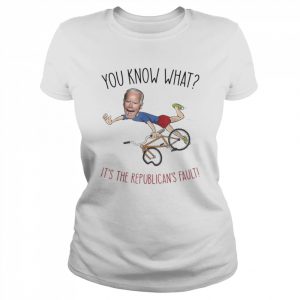 I Got My Foot Caught Bike Fall Joe Biden T-Shirt Classic Women's T-shirt