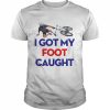 I Got My Foot Caught Funny Bike Fall Joe Biden T-Shirt Classic Men's T-shirt