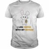 I Like Coffee With My Oxygen Funny Rabbit  Classic Men's T-shirt