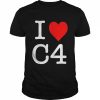 I Love Heart C4 Shirt Classic Men's T-shirt