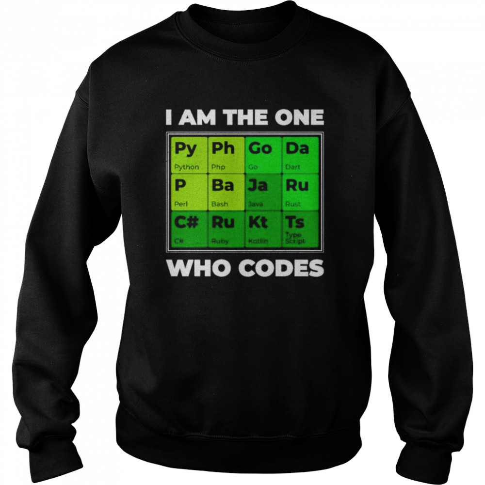 I am the one who codes  Unisex Sweatshirt