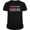 I hate you but I would unplug your life support to charge my phone  Classic Men's T-shirt