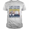 I like cycling and sailing and maybe 3 people vintage  Classic Men's T-shirt