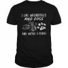 I like motorcycles and dogs and maybe 3 people  Classic Men's T-shirt