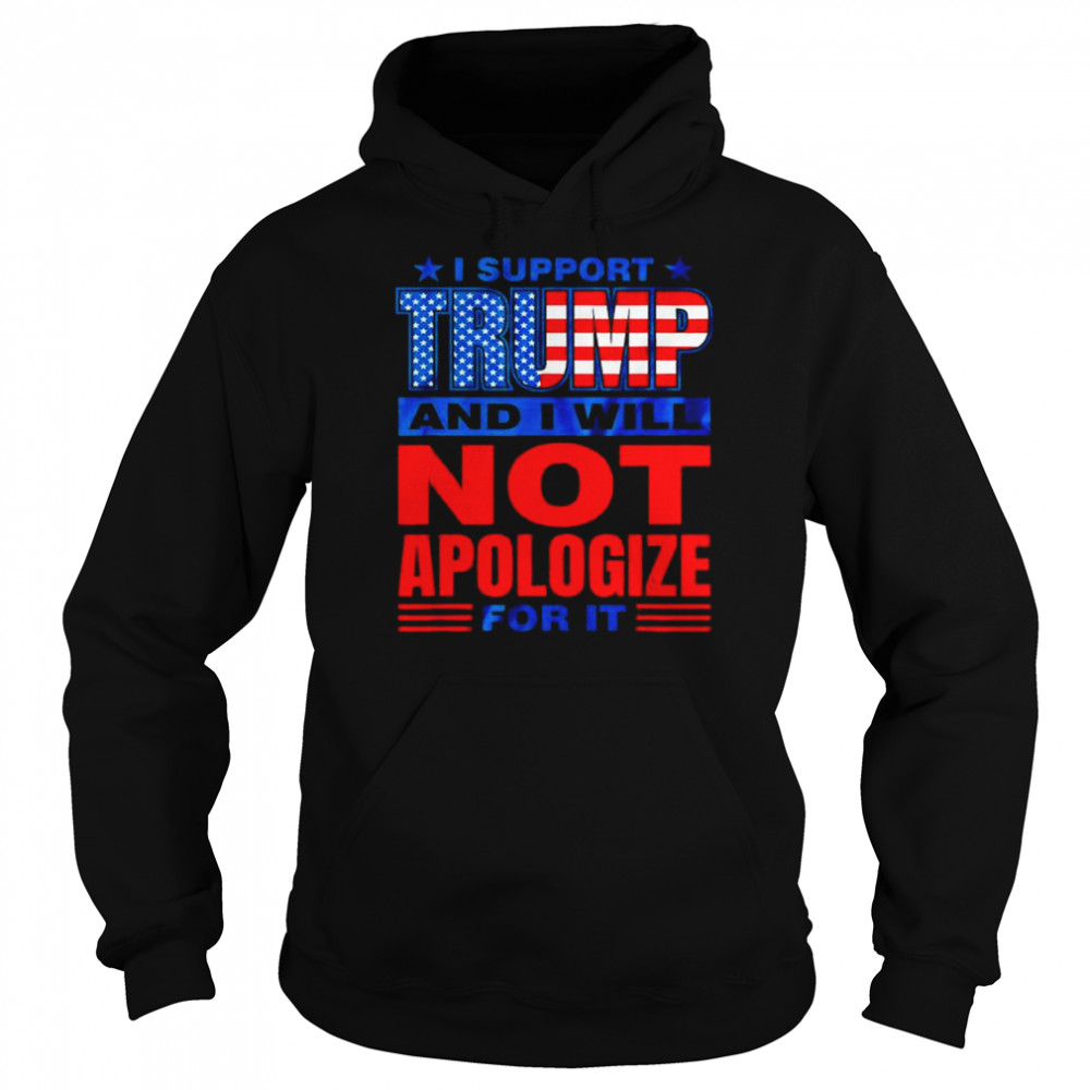 I support Trump Donald Trump 2024 maga pro  Unisex Hoodie