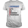 I support lets go brandon Trump 2024  Classic Men's T-shirt