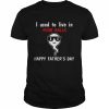 I used to live in your balls happy father’s day tee  Classic Men's T-shirt