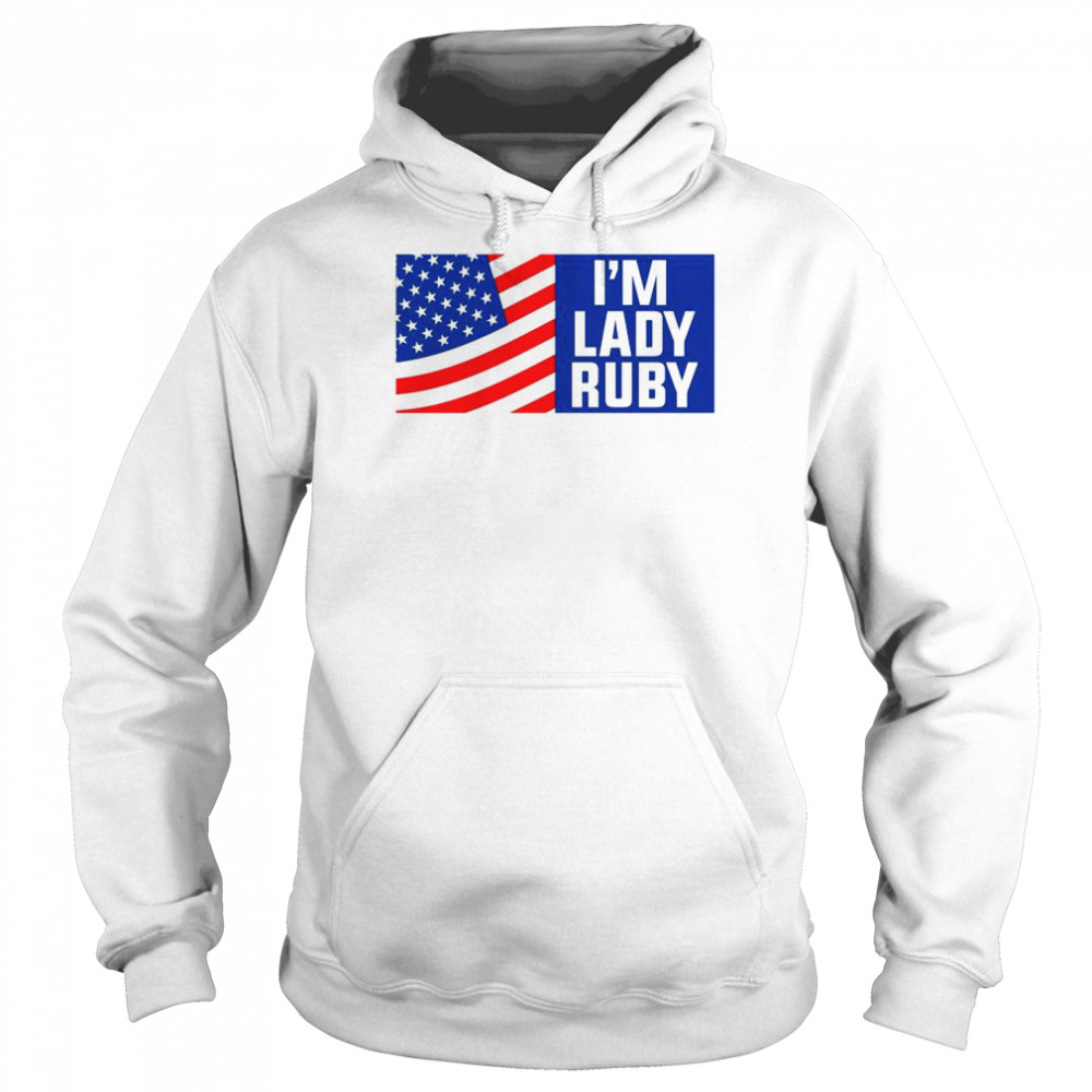 I’m Lady Ruby American flag  Unisex Hoodie