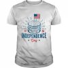 Independence Day 4th Of July USA Burger  Classic Men's T-shirt