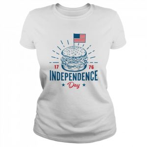 Independence Day 4th Of July USA Burger  Classic Women's T-shirt