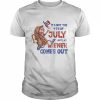 Its Not A Party Until My Wiener Comes Out 4th Of July Wiener Shirt Classic Men's T-shirt