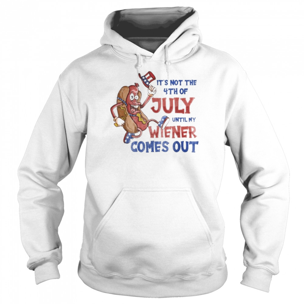 Its Not A Party Until My Wiener Comes Out 4th Of July Wiener Shirt Unisex Hoodie