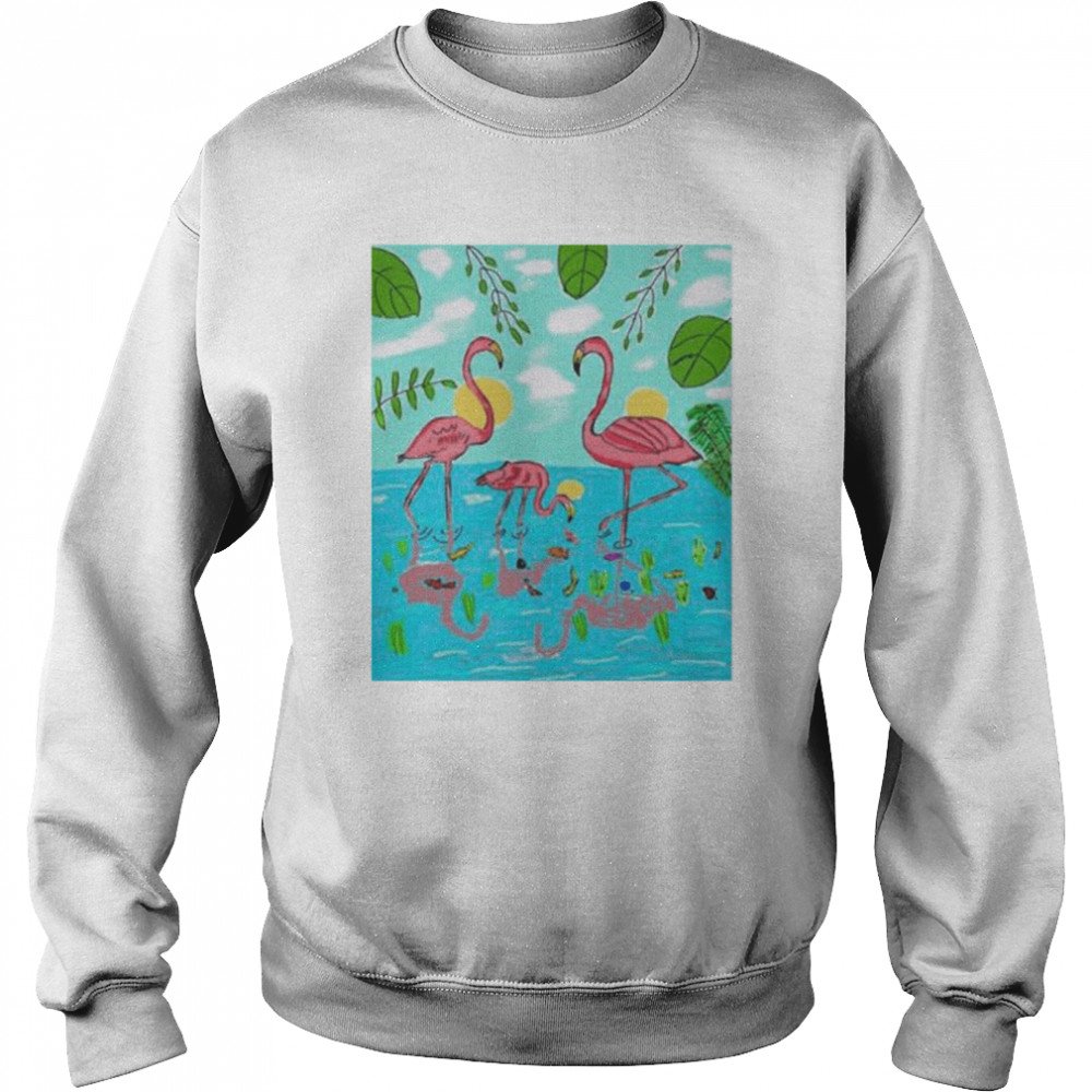 James cage white flamingo  Unisex Sweatshirt