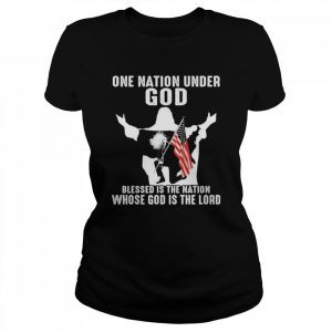 Jesus One Nation Under God Blessed is the nation Whose God is the lord Joe Biden  Classic Women's T-shirt