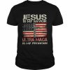 Jesus is my savior Ultra Mage is my pronoun American flag  Classic Men's T-shirt