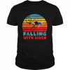 Joe Biden Falling Biker Falling With Biden Retro Vintage Shirt Classic Men's T-shirt