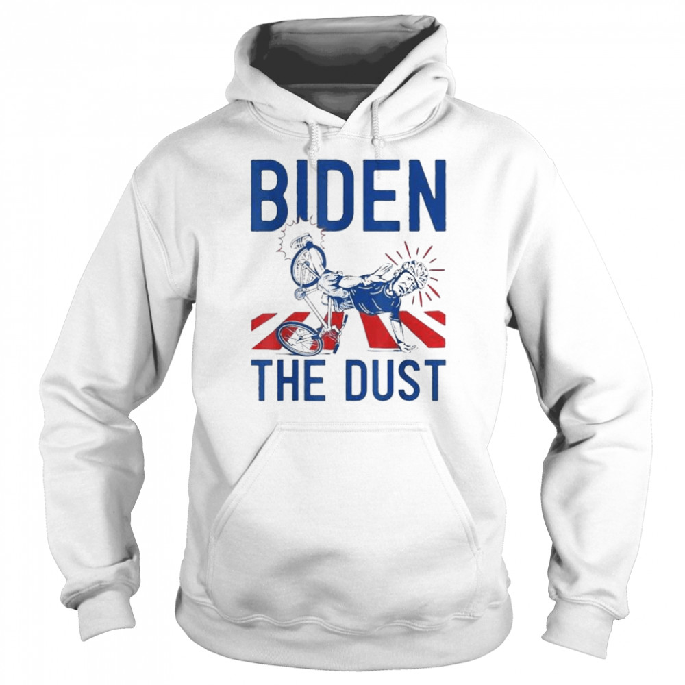 Joe Biden Falling Off His Bicycle Biden Falls Off Bike Meme T-Shirt Unisex Hoodie