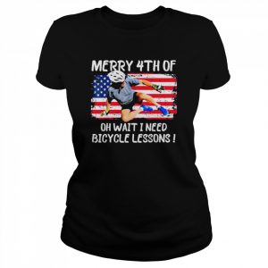 Joe Biden falls off bike 4th Of July Meme T-Shirt Classic Women's T-shirt