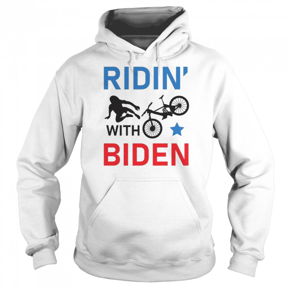 Joe Biden falls off his bike Ridin’ with Biden  Unisex Hoodie