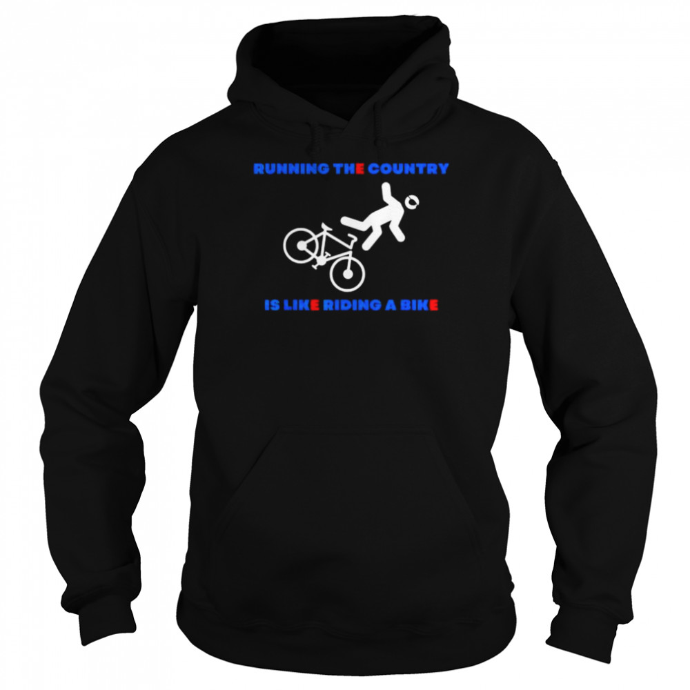 Joe biden bike bicycle accident president  Unisex Hoodie