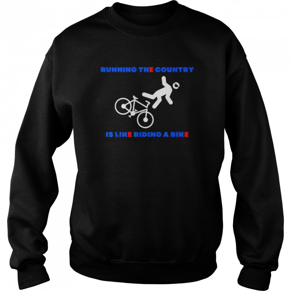 Joe biden bike bicycle accident president  Unisex Sweatshirt