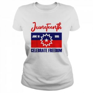 Juneteenth Celebrate Freedom Red White Blue Free Black Slave Shirt Classic Women's T-shirt