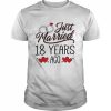 Just Married 18 Years Ago Couple 18th Anniversary Tank ShirtTop Shirt Classic Men's T-shirt