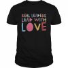 Kamala harris and douglas emhoff wearing real leaders lead with love pride 2022  Classic Men's T-shirt