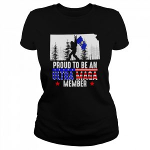 Kansas America Bigfoot Proud To Be An Ultra Maga Member Shirt Classic Women's T-shirt